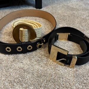 Zara black gold belt plus 2 free